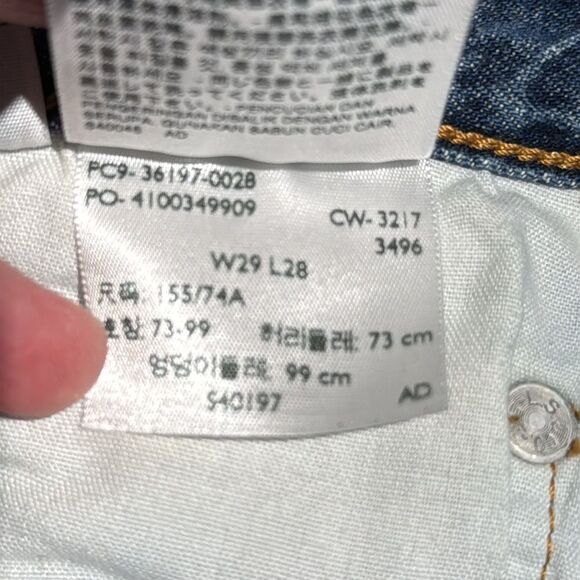 501 Levi’s Original Jeans Distressed denim 29 x 28 C45 - Picture 10 of 10